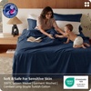 image:imageBedsure 100 GOTS Certified Organic Cotton Sheets California King Sheet Sets 17 Deep Pocket Bedsheets with Corner Straps EcoFriendly Soft amp Luxury PureWoven Cotton Hotel Bedding 4PCS Navy06  Navy