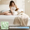 image:imageBedsure 3PCS 100 Organically Grown Bamboo Viscose Fitted Sheet Queen  No Flat Sheet Cooling Fitted Sheet Set for Hot Sleepers Silky Soft PureWoven 18 Deep Pocket with Corner Straps White01  White