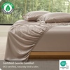 image:imageBedsure 3PCS 100 Organically Grown Bamboo Viscose Fitted Sheet Queen  No Flat Sheet Cooling Fitted Sheet Set for Hot Sleepers Silky Soft PureWoven 18 Deep Pocket with Corner Straps White03  Light Brown
