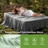 image:imageBedsure Celestial Blue Cooling Blanket for Hot Sleepers  Summer Cold Throw Blanket for Bed ArcChill Lightweight Summer Bedding Cool Thin Ice Cold Throws with Rayon Derived from Bamboo 50x7001 Dark Grey