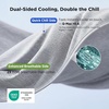 image:imageBedsure Celestial Blue Cooling Blanket for Hot Sleepers  Summer Cold Throw Blanket for Bed ArcChill Lightweight Summer Bedding Cool Thin Ice Cold Throws with Rayon Derived from Bamboo 50x7008 Light Grey