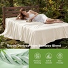 image:imageBedsure Celestial Blue Cooling Blanket for Hot Sleepers  Summer Cold Throw Blanket for Bed ArcChill Lightweight Summer Bedding Cool Thin Ice Cold Throws with Rayon Derived from Bamboo 50x7010 Off White