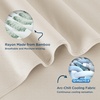 image:imageBedsure Celestial Blue Cooling Blanket for Hot Sleepers  Summer Cold Throw Blanket for Bed ArcChill Lightweight Summer Bedding Cool Thin Ice Cold Throws with Rayon Derived from Bamboo 50x7011 Beige