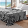 image:imageBedsure Celestial Blue Cooling Blanket for Hot Sleepers  Summer Cold Throw Blanket for Bed ArcChill Lightweight Summer Bedding Cool Thin Ice Cold Throws with Rayon Derived from Bamboo 50x7001 Dark Grey