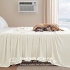 image:imageBedsure Celestial Blue Cooling Blanket for Hot Sleepers  Summer Cold Throw Blanket for Bed ArcChill Lightweight Summer Bedding Cool Thin Ice Cold Throws with Rayon Derived from Bamboo 50x7010 Off White