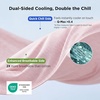 image:imageBedsure Celestial Blue Cooling Blanket for Hot Sleepers  Summer Cold Throw Blanket for Bed ArcChill Lightweight Summer Bedding Cool Thin Ice Cold Throws with Rayon Derived from Bamboo 50x7005 Pink