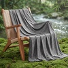 image:imageBedsure Celestial Blue Cooling Blanket for Hot Sleepers  Summer Cold Throw Blanket for Bed ArcChill Lightweight Summer Bedding Cool Thin Ice Cold Throws with Rayon Derived from Bamboo 50x7001 Dark Grey