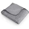image:imageBedsure Celestial Blue Cooling Blanket for Hot Sleepers  Summer Cold Throw Blanket for Bed ArcChill Lightweight Summer Bedding Cool Thin Ice Cold Throws with Rayon Derived from Bamboo 50x7001 Dark Grey