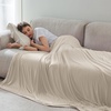 image:imageBedsure Celestial Blue Cooling Blanket for Hot Sleepers  Summer Cold Throw Blanket for Bed ArcChill Lightweight Summer Bedding Cool Thin Ice Cold Throws with Rayon Derived from Bamboo 50x7011 Beige