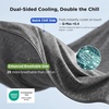 image:imageBedsure Celestial Blue Cooling Blanket for Hot Sleepers  Summer Cold Throw Blanket for Bed ArcChill Lightweight Summer Bedding Cool Thin Ice Cold Throws with Rayon Derived from Bamboo 50x7001 Dark Grey