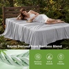 image:imageBedsure Celestial Blue Cooling Blanket for Hot Sleepers  Summer Cold Throw Blanket for Bed ArcChill Lightweight Summer Bedding Cool Thin Ice Cold Throws with Rayon Derived from Bamboo 50x7008 Light Grey