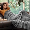 image:imageBedsure Celestial Blue Cooling Blanket for Hot Sleepers  Summer Cold Throw Blanket for Bed ArcChill Lightweight Summer Bedding Cool Thin Ice Cold Throws with Rayon Derived from Bamboo 50x7001 Dark Grey