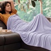 image:imageBedsure Celestial Blue Cooling Blanket for Hot Sleepers  Summer Cold Throw Blanket for Bed ArcChill Lightweight Summer Bedding Cool Thin Ice Cold Throws with Rayon Derived from Bamboo 50x7004 Lavender