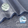 image:imageBedsure Celestial Blue Cooling Blanket for Hot Sleepers  Summer Cold Throw Blanket for Bed ArcChill Lightweight Summer Bedding Cool Thin Ice Cold Throws with Rayon Derived from Bamboo 50x7002 Navy
