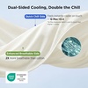 image:imageBedsure Celestial Blue Cooling Blanket for Hot Sleepers  Summer Cold Throw Blanket for Bed ArcChill Lightweight Summer Bedding Cool Thin Ice Cold Throws with Rayon Derived from Bamboo 50x7010 Off White