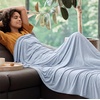 image:imageBedsure Celestial Blue Cooling Blanket for Hot Sleepers  Summer Cold Throw Blanket for Bed ArcChill Lightweight Summer Bedding Cool Thin Ice Cold Throws with Rayon Derived from Bamboo 50x7007 Celestial Blue