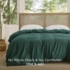 image:imageBedsure Duvet Cover Queen Size Only  Prewashed CottonLike Polyester Extra Soft All Season Bedding Includes 1 Duvet Cover 90x90 Inches with Zipper Closure Black Comforter Not Included09  Forest Green No Comforter