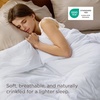 image:imageBedsure Duvet Cover Queen Size Only  Prewashed CottonLike Polyester Extra Soft All Season Bedding Includes 1 Duvet Cover 90x90 Inches with Zipper Closure Black Comforter Not Included08  Bright White No Comforter