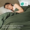 image:imageBedsure Duvet Cover Queen Size Only  Prewashed CottonLike Polyester Extra Soft All Season Bedding Includes 1 Duvet Cover 90x90 Inches with Zipper Closure Black Comforter Not Included02  Olive Green Only Duvet Cover