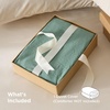 image:imageBedsure Duvet Cover Queen Size Only  Prewashed CottonLike Polyester Extra Soft All Season Bedding Includes 1 Duvet Cover 90x90 Inches with Zipper Closure Black Comforter Not Included05  Sage Green Only Duvet Cover