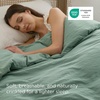 image:imageBedsure Duvet Cover Queen Size Only  Prewashed CottonLike Polyester Extra Soft All Season Bedding Includes 1 Duvet Cover 90x90 Inches with Zipper Closure Black Comforter Not Included05  Sage Green Only Duvet Cover