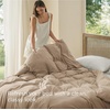 image:imageBedsure Duvet Cover Queen Size Only  Prewashed CottonLike Polyester Extra Soft All Season Bedding Includes 1 Duvet Cover 90x90 Inches with Zipper Closure Black Comforter Not Included04  Light Brown No Comforter