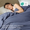 image:imageBedsure Duvet Cover Queen Size Only  Prewashed CottonLike Polyester Extra Soft All Season Bedding Includes 1 Duvet Cover 90x90 Inches with Zipper Closure Black Comforter Not Included03  Navy Only Duvet Cover