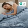 image:imageBedsure Duvet Cover Queen Size Only  Prewashed CottonLike Polyester Extra Soft All Season Bedding Includes 1 Duvet Cover 90x90 Inches with Zipper Closure Black Comforter Not Included03  Mineral Blue No Comforter