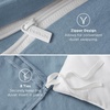 image:imageBedsure Duvet Cover Queen Size Only  Prewashed CottonLike Polyester Extra Soft All Season Bedding Includes 1 Duvet Cover 90x90 Inches with Zipper Closure Black Comforter Not Included03  Mineral Blue No Comforter