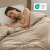 image:imageBedsure Duvet Cover Queen Size Only  Prewashed CottonLike Polyester Extra Soft All Season Bedding Includes 1 Duvet Cover 90x90 Inches with Zipper Closure Black Comforter Not Included04  Light Brown No Comforter