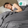 image:imageBedsure Duvet Cover Queen Size Only  Prewashed CottonLike Polyester Extra Soft All Season Bedding Includes 1 Duvet Cover 90x90 Inches with Zipper Closure Black Comforter Not Included06  Dark Grey Only Duvet Cover