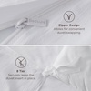 image:imageBedsure Duvet Cover Queen Size Only  Prewashed CottonLike Polyester Extra Soft All Season Bedding Includes 1 Duvet Cover 90x90 Inches with Zipper Closure Black Comforter Not Included08  Bright White No Comforter