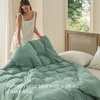 image:imageBedsure Duvet Cover Queen Size Only  Prewashed CottonLike Polyester Extra Soft All Season Bedding Includes 1 Duvet Cover 90x90 Inches with Zipper Closure Black Comforter Not Included05  Sage Green Only Duvet Cover