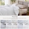 image:imageBedsure Duvet Cover Queen Size Only  Prewashed CottonLike Polyester Extra Soft All Season Bedding Includes 1 Duvet Cover 90x90 Inches with Zipper Closure Black Comforter Not Included00  White Only Duvet Cover