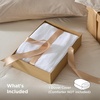image:imageBedsure Duvet Cover Queen Size Only  Prewashed CottonLike Polyester Extra Soft All Season Bedding Includes 1 Duvet Cover 90x90 Inches with Zipper Closure Black Comforter Not Included08  Bright White No Comforter