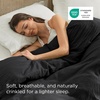 image:imageBedsure Duvet Cover Queen Size Only  Prewashed CottonLike Polyester Extra Soft All Season Bedding Includes 1 Duvet Cover 90x90 Inches with Zipper Closure Black Comforter Not Included07  Black No Comforter
