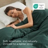 image:imageBedsure Duvet Cover Queen Size Only  Prewashed CottonLike Polyester Extra Soft All Season Bedding Includes 1 Duvet Cover 90x90 Inches with Zipper Closure Black Comforter Not Included09  Forest Green No Comforter