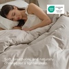 image:imageBedsure Duvet Cover Queen Size Only  Prewashed CottonLike Polyester Extra Soft All Season Bedding Includes 1 Duvet Cover 90x90 Inches with Zipper Closure Black Comforter Not Included01  Linen Only Duvet Cover