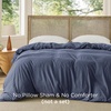 image:imageBedsure Duvet Cover Queen Size Only  Prewashed CottonLike Polyester Extra Soft All Season Bedding Includes 1 Duvet Cover 90x90 Inches with Zipper Closure Black Comforter Not Included03  Navy Only Duvet Cover