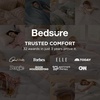image:imageBedsure Duvet Cover Queen Size with Fitted Sheet  4 Pieces Prewashed Polyester Soft Bedding Set Includes 1 Duvet Cover 90x90 with Zipper Closure 2 Pillow Shams 1 Fitted Sheet Bright White02  Cream No Comforter