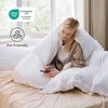 image:imageBedsure Duvet Cover Queen Size with Fitted Sheet  4 Pieces Prewashed Polyester Soft Bedding Set Includes 1 Duvet Cover 90x90 with Zipper Closure 2 Pillow Shams 1 Fitted Sheet Bright White02  Bright White No Comforter