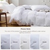 image:imageBedsure Duvet Cover Queen Size with Fitted Sheet  4 Pieces Prewashed Polyester Soft Bedding Set Includes 1 Duvet Cover 90x90 with Zipper Closure 2 Pillow Shams 1 Fitted Sheet Bright White02  Bright White No Comforter