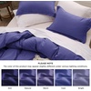 image:imageBedsure Duvet Cover Queen Size with Fitted Sheet  4 Pieces Prewashed Polyester Soft Bedding Set Includes 1 Duvet Cover 90x90 with Zipper Closure 2 Pillow Shams 1 Fitted Sheet Bright White01  Skipper Blue No Comforter