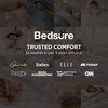 image:imageBedsure Duvet Cover Queen Size with Fitted Sheet  4 Pieces Prewashed Polyester Soft Bedding Set Includes 1 Duvet Cover 90x90 with Zipper Closure 2 Pillow Shams 1 Fitted Sheet Bright White05  Baby Blue