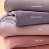 image:imageBedsure Duvet Cover Queen Size with Fitted Sheet  4 Pieces Prewashed Polyester Soft Bedding Set Includes 1 Duvet Cover 90x90 with Zipper Closure 2 Pillow Shams 1 Fitted Sheet Bright White09  Pink No Comforter