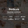 image:imageBedsure Duvet Cover Queen Size with Fitted Sheet  4 Pieces Prewashed Polyester Soft Bedding Set Includes 1 Duvet Cover 90x90 with Zipper Closure 2 Pillow Shams 1 Fitted Sheet Bright White09  Pink No Comforter