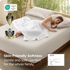 image:imageBedsure Queen Fitted Sheet Only 100 Rayon Derived from Bamboo Breathable amp Soft PureWoven Cooling Bottom Sheet for Hot Sleepers Deep Pocket Up to 18 with 4 Elastic Corner Straps BlackBeige