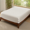 image:imageBedsure Queen Fitted Sheet Only 100 Rayon Derived from Bamboo Breathable amp Soft PureWoven Cooling Bottom Sheet for Hot Sleepers Deep Pocket Up to 18 with 4 Elastic Corner Straps BlackBeige