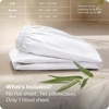 image:imageBedsure Queen Fitted Sheet Only 100 Rayon Derived from Bamboo Breathable amp Soft PureWoven Cooling Bottom Sheet for Hot Sleepers Deep Pocket Up to 18 with 4 Elastic Corner Straps BlackWhite