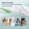 image:imageBedsure Queen Fitted Sheet Only 100 Rayon Derived from Bamboo Breathable amp Soft PureWoven Cooling Bottom Sheet for Hot Sleepers Deep Pocket Up to 18 with 4 Elastic Corner Straps BlackOlive Green